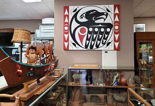 Tribal Exhibit at Washington State Library