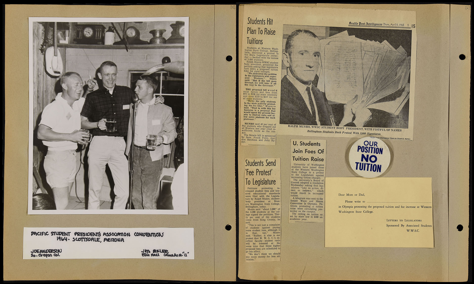 Scrapbooks curated by Ralph Munro