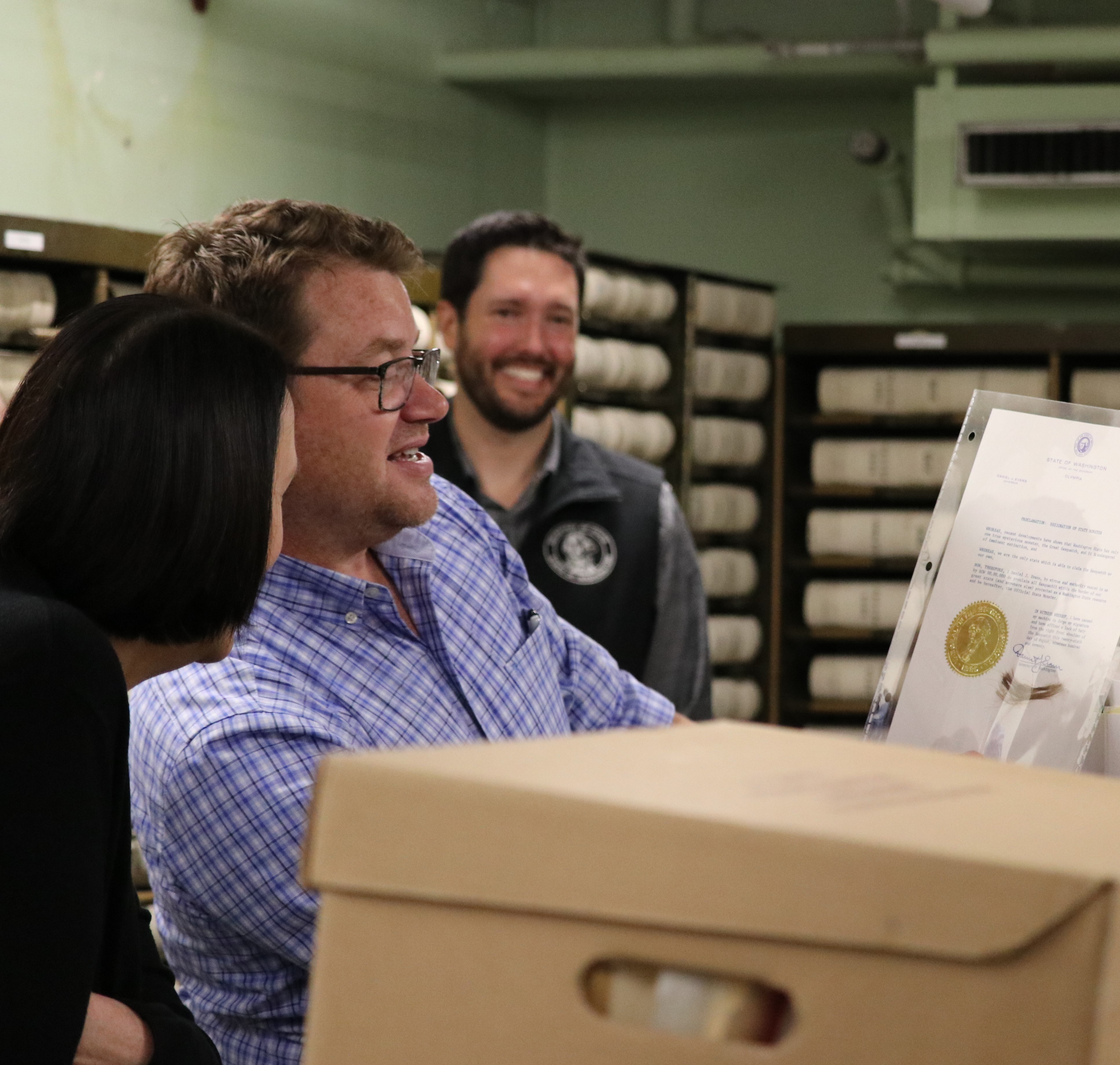ALL Foundation members on a tour of the Washington State Archives.