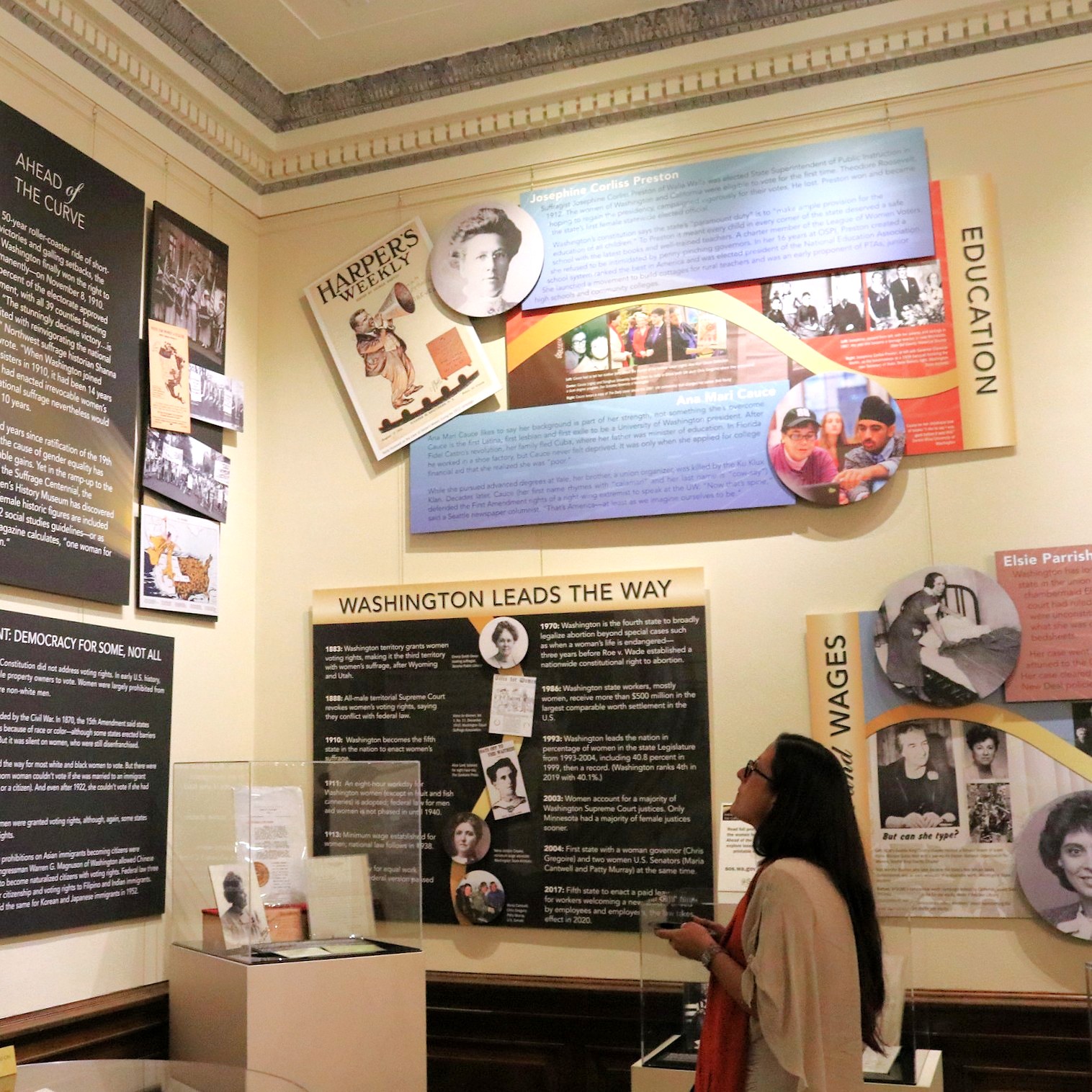 Exhibit opening for Ahead of the Curve
